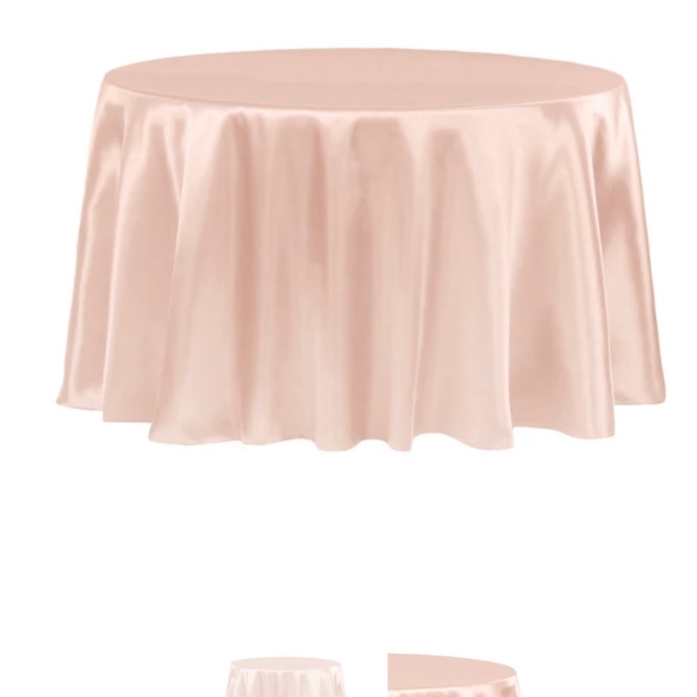 Blush/Rose gold  110” Round table cloths